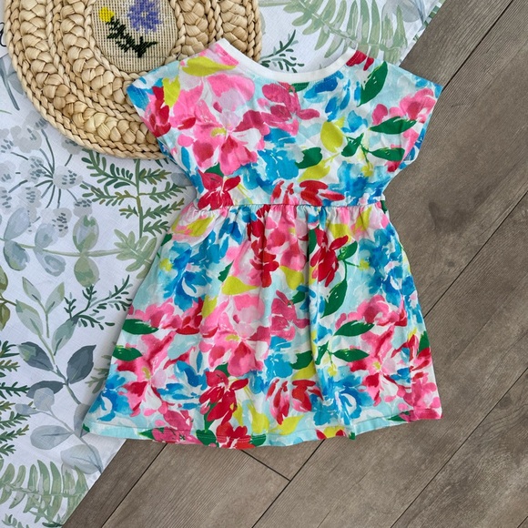 *Play Condition* Old Navy Toddler Girl’s Colorful Floral Casual Dress - Picture 14 of 15